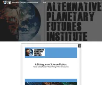 Apfi.us(Alternative Planetary Futures Institute) Screenshot