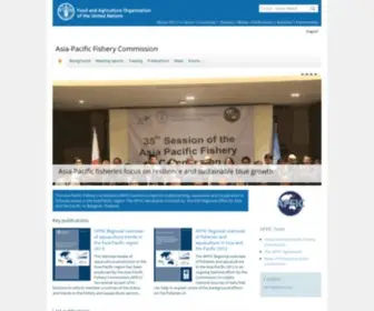 Apfic.org(Asia-Pacific Fishery Commission ) Screenshot