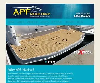 Apfmarine.com(APF Marine Plastic Fabrication and Synthetic Teak Decking) Screenshot