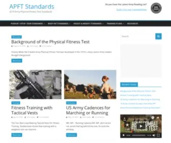 APFT-Standards.com(US Army (APFT) Scoreing Standards) Screenshot