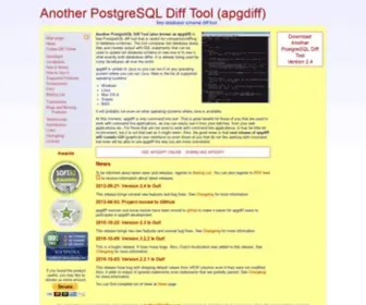 Apgdiff.com(Another PostgreSQL Diff Tool (apgdiff)) Screenshot