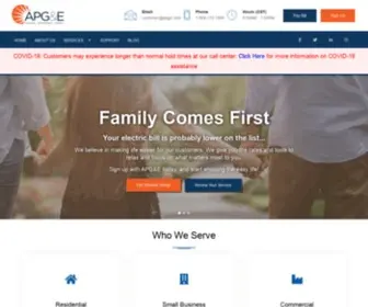 Apge.com(AP Gas & Electric) Screenshot