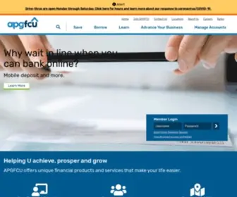 Apgfcu.com(Serving Harford & Cecil Counties) Screenshot
