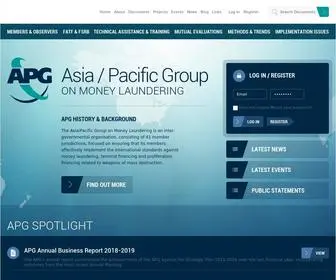 APGML.org(Pacific Group On Money Laundering) Screenshot
