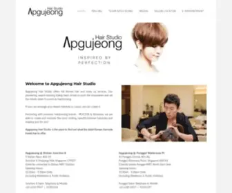 Apgujeonghair.com(Apgujeong Hair Studio) Screenshot