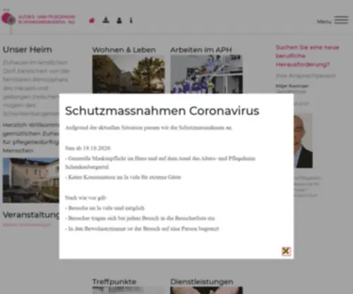 APH-Schenkenbergertal.ch(Alters und Pflegeheim Schenkenbergertal) Screenshot