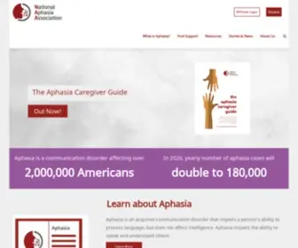 Aphasia.org(National Aphasia Association) Screenshot