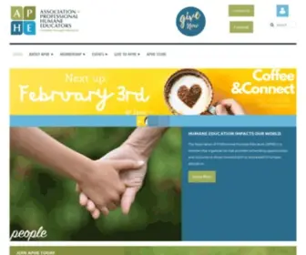 Aphe.org(Association of Professional Humane Educators) Screenshot