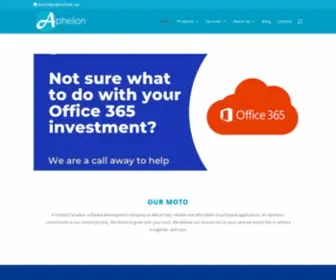 Aphelion.ca(Power BI and Office 365 Consultant) Screenshot