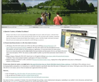 Aphomeschoolers.com(PA Homeschoolers AP Online Classes) Screenshot