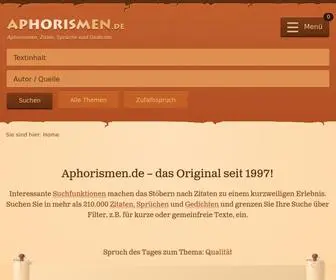 Aphorismen.de(Sprüche) Screenshot