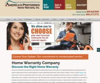APHW.com(Home Warranties for Appliances) Screenshot