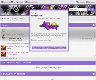 API-Geek.com(D’accueil) Screenshot