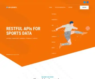 API-Sports.io(Restful API for Sports data) Screenshot