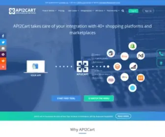 API2Cart.com(Unified Shopping Cart API Integration Interface) Screenshot
