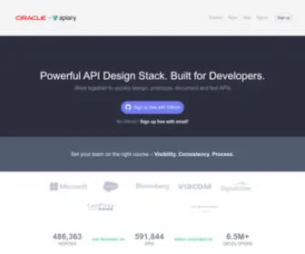 Apiary.io(Platform for API Design) Screenshot