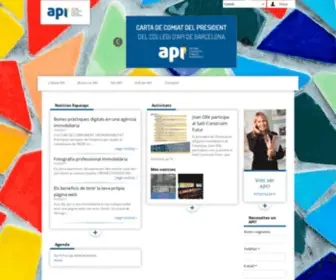 Apibcn.com(Col·legi d'Agents de la Propietat Immobiliària de Barcelona) Screenshot