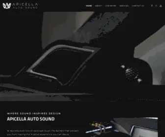 Apicellaautosound.com(Where Sound Inspires Design) Screenshot