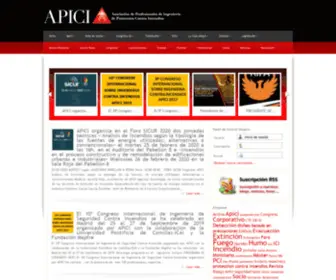 Apici.es(Asociación de Profesionales de Ingeniería de Protección Contra Incendios) Screenshot