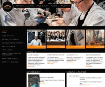 Apicius.it(Apicius International School of Hospitality) Screenshot