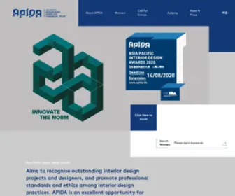 Apida.cn(APIDA is organised by Hong Kong Interior Design Association (HKIDA)) Screenshot
