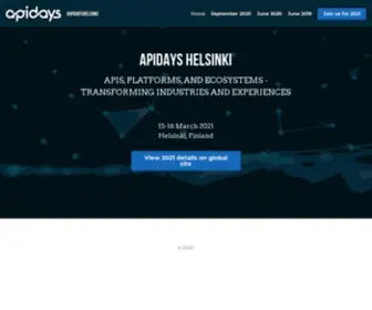 Apidays.fi(APIDays Helsinki 2021) Screenshot