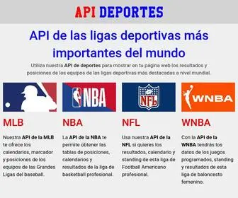 Apideportes.com(Resultados Deportivos Actualizados en tu Web) Screenshot