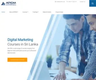 Apidm.lk(Digital Marketing Courses Online) Screenshot