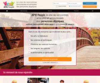 Apie-People.com(Rencontres amicales et amoureuses entre atypiques) Screenshot