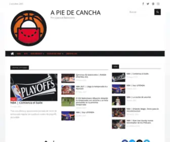 Apiedecancha.es(Por y para el Baloncesto) Screenshot