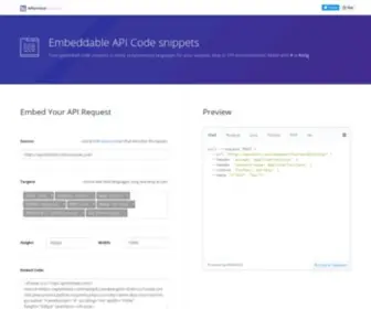 Apiembed.com(APIembed by Mashape) Screenshot