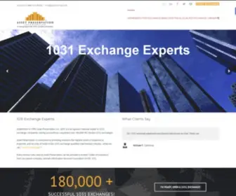 Apiexchange.com(Asset Preservation) Screenshot
