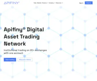 Apifiny.com(Global Digital Asset Trading Network) Screenshot