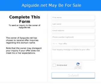 Apiguide.net(apiguide) Screenshot