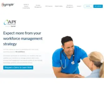 Apihealthcare.com(API Healthcare (now symplr)) Screenshot