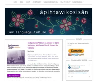 Apihtawikosisan.com(âpihtawikosisân) Screenshot
