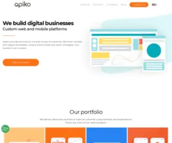 Apiko.com(Outsourced Software Engineering Company) Screenshot