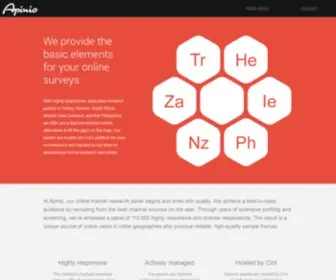 Apinio.com(The basic element for your online surveys) Screenshot