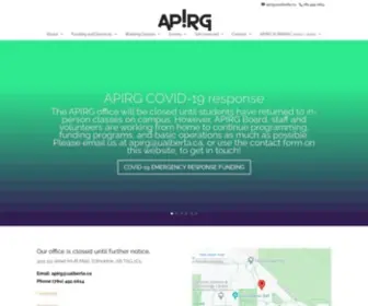 Apirg.org(Alberta Public Interest Research Group) Screenshot