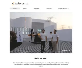 Apis-COR.com(3D Printed Homes) Screenshot