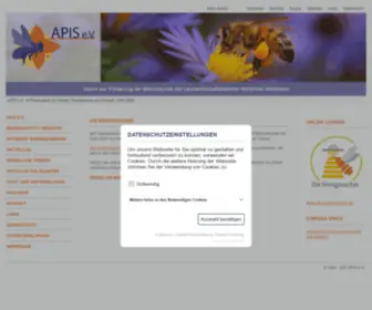 Apis-EV.de(APIS e.V.: Förderverein für Bienen) Screenshot