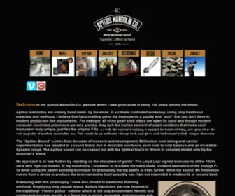 Apitiusmandolins.com(Apitius Mandolin Co) Screenshot