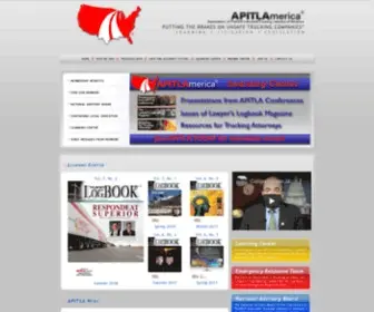 Apitlamerica.com(The Association of Plaintiff Interstate Trucking Lawyers of America) Screenshot