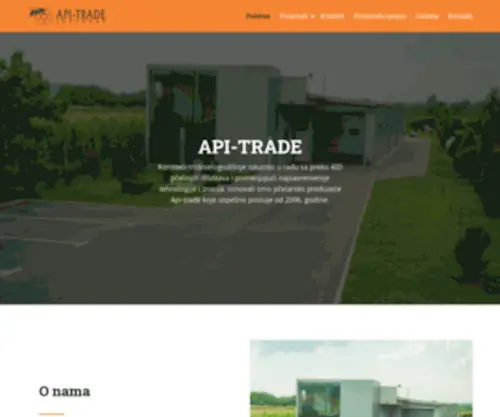 Apitrade.rs(Api-trade početna strana) Screenshot