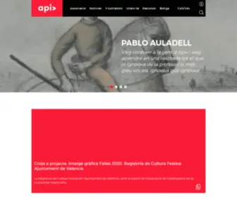 Apiv.com(Associació de Professionals de la Il) Screenshot