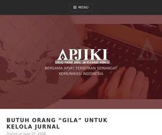 Apjiki.or.id(Asosiasi Penerbit Jurnal Ilmu Komunikasi Indonesia) Screenshot