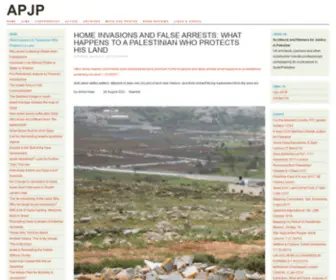 APJP.org(Desmond Tutu to Haaretz) Screenshot