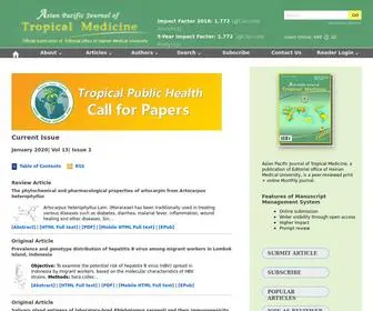 APJTM.org(Asian Pacific Journal of Tropical Medicine) Screenshot