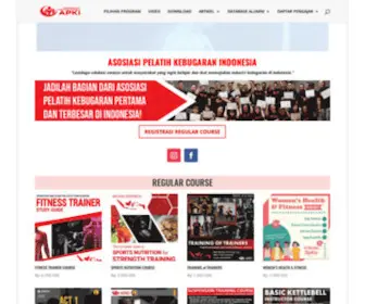 Apki.or.id(Asosiasi Pelatih Kebugaran Indonesia) Screenshot