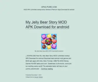 APKS-Pure.com(MOD APK (Unlimited money/coins) Games & Premium Apps Download for android) Screenshot